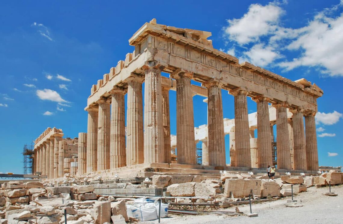 Architectural landmark: acropolis parthenon © tom d'arby