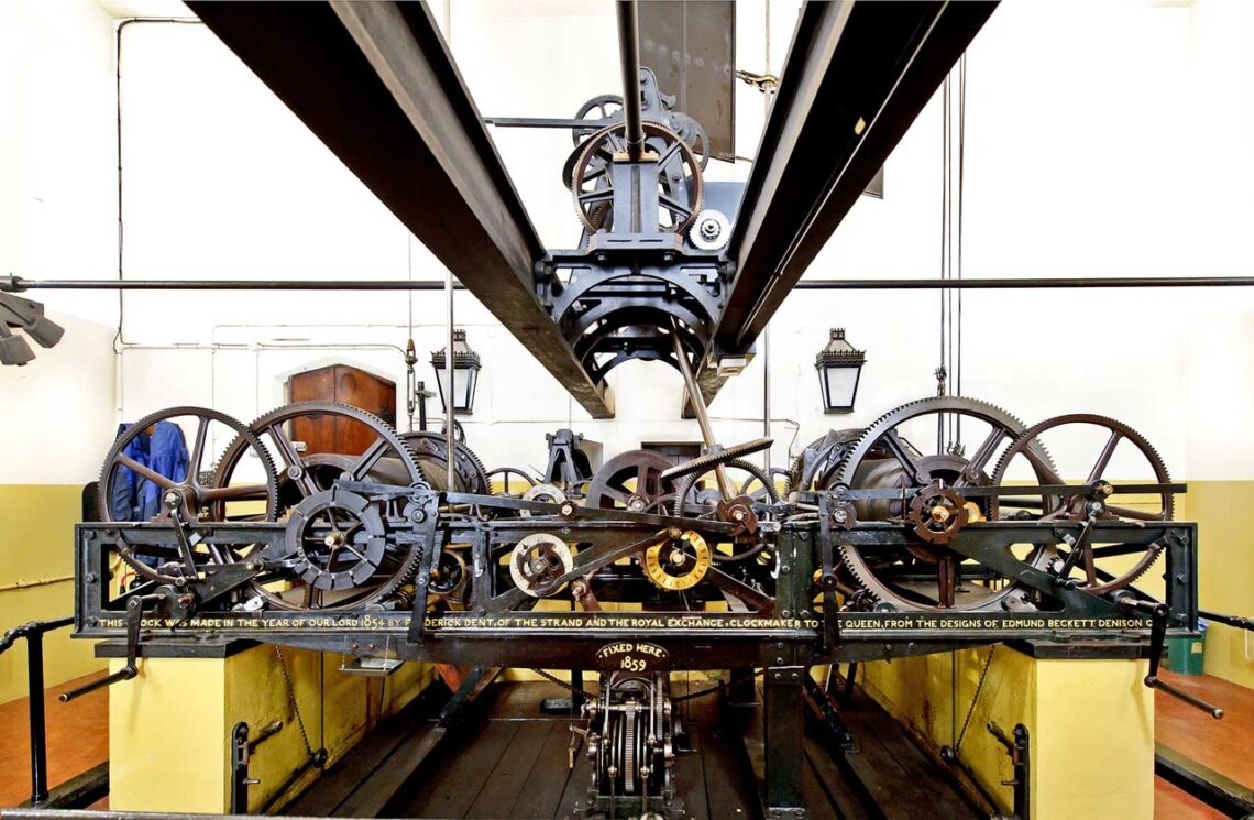 Architectural landmark: big ben mechanism © uk parliament