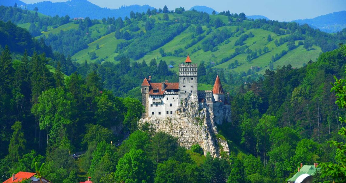 Architectural landmark: bran castle landscape © eugen r marculescu