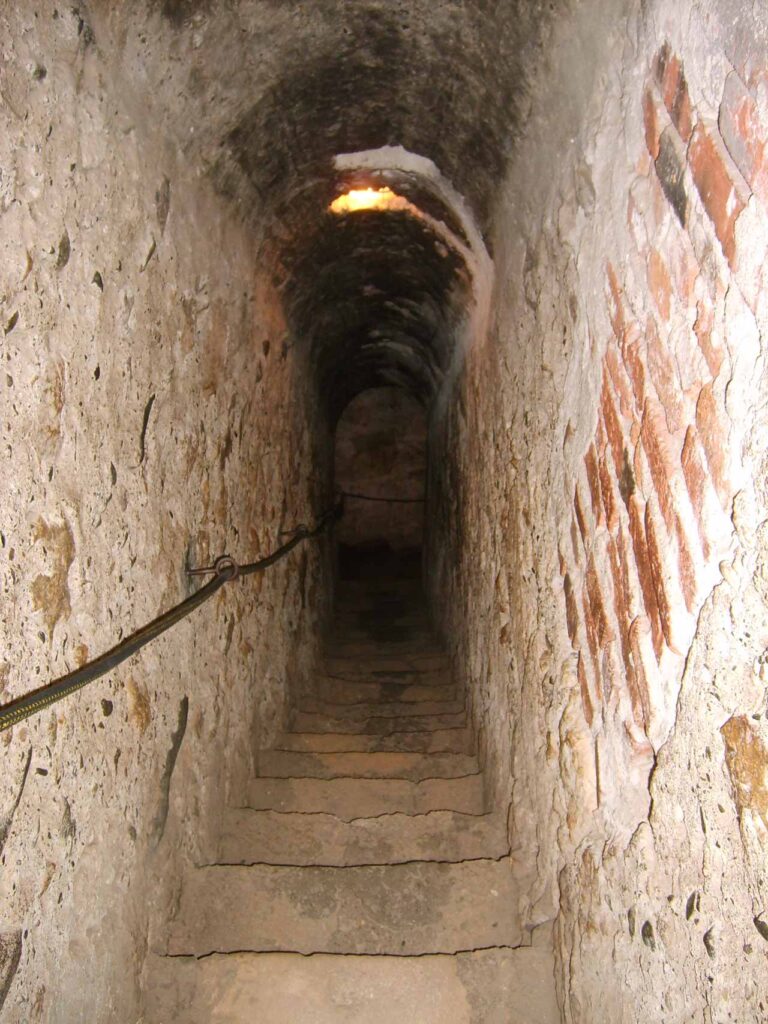 Architectural landmark: bran castle secret passage © alessio damato