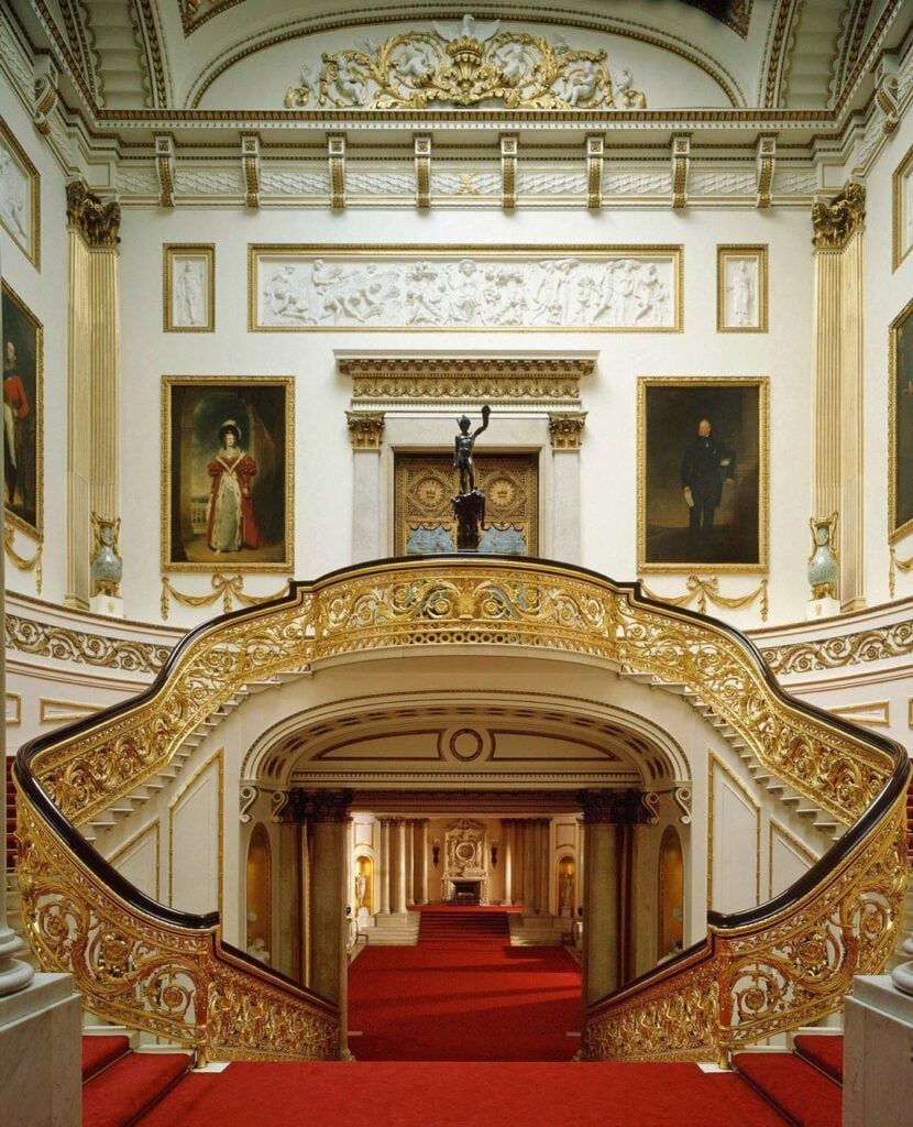 Architectural landmark: buckingham palace grand staircase © derry moore