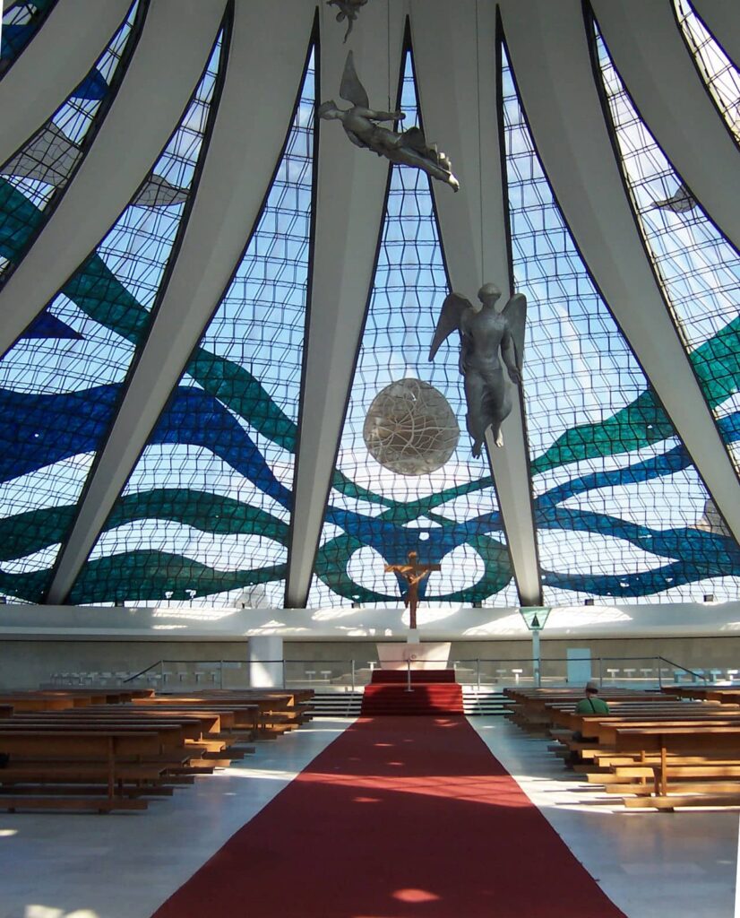Architectural landmark: cathedral of brasília, interior © tampasteve