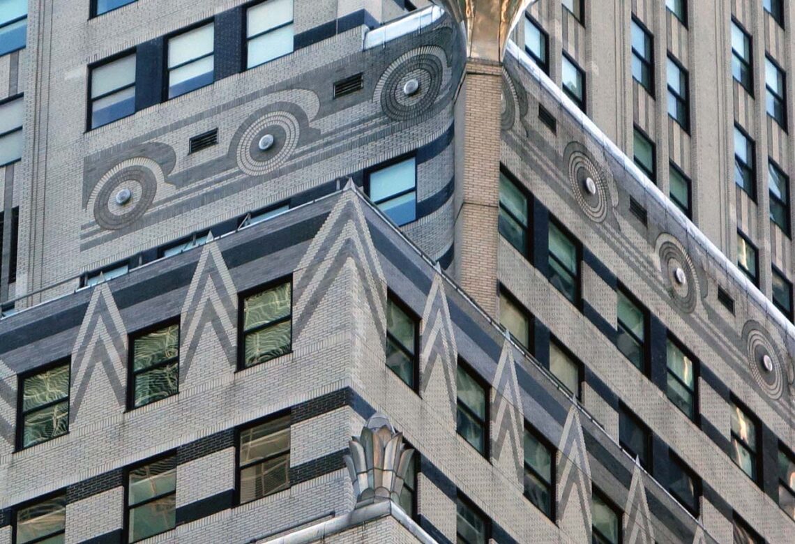 Architectural landmark: chrysler building automobile friezes © cogito ergo imago