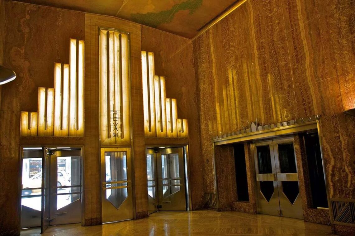 Architectural landmark: chrysler building lobby © barry winiker