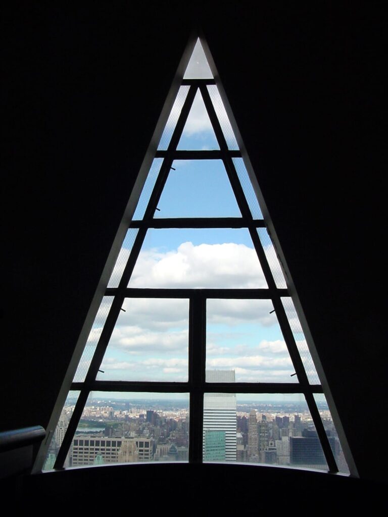 Architectural landmark: chrysler building triangular window northview © julius schorzman