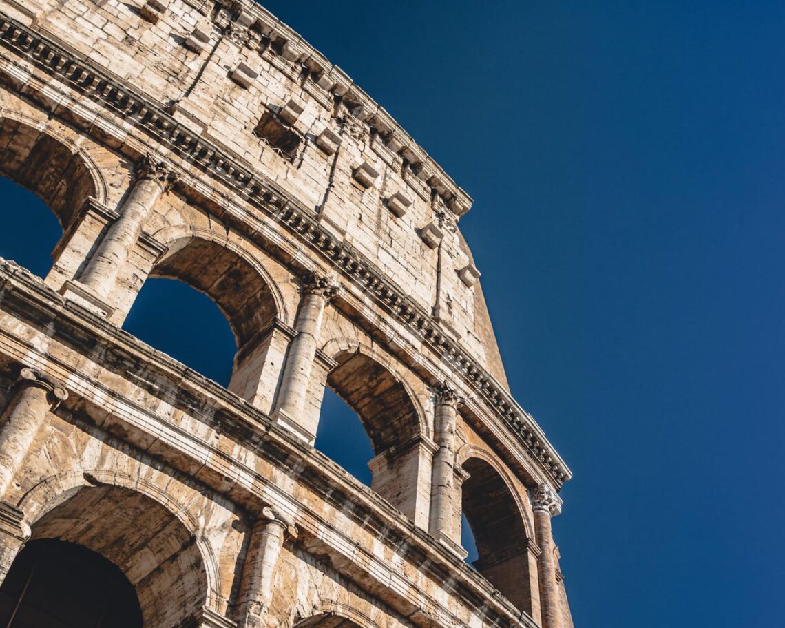 Architectural landmark: colosseum exterior closeup © mo hassanein