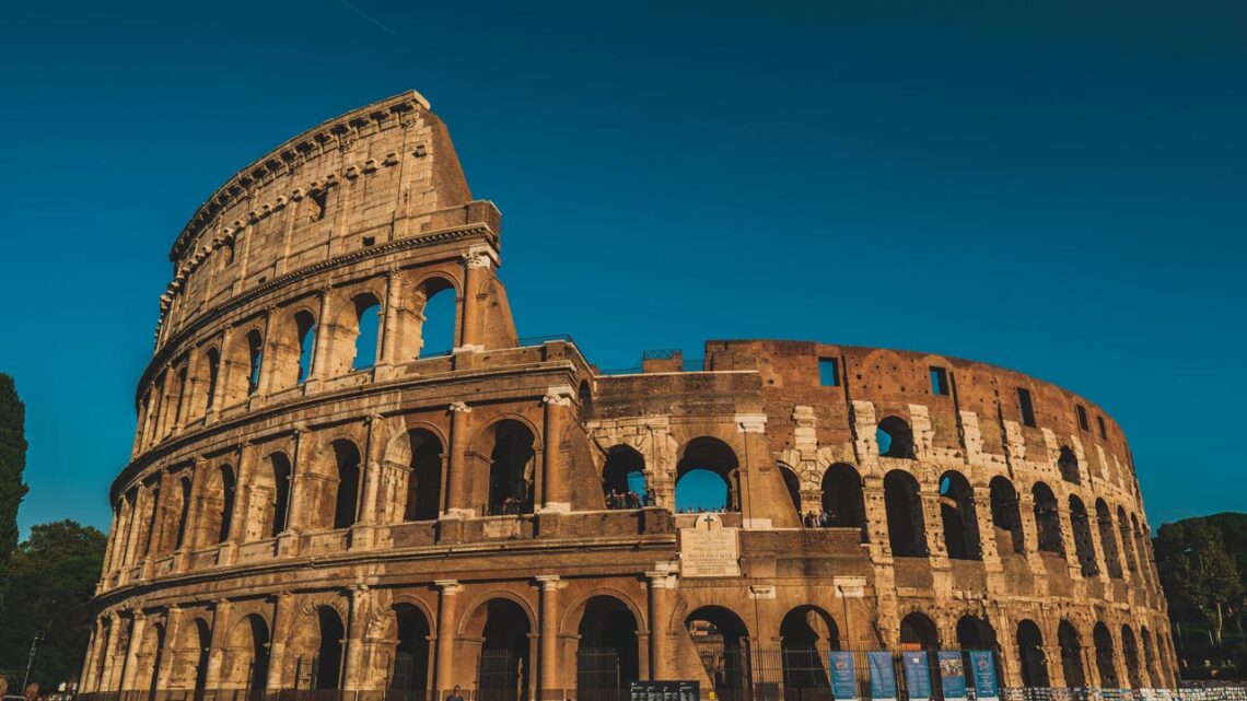 Architectural landmark: colosseum façade © chait goli