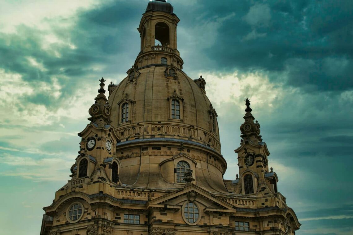 Architectural landmark: frauenkirche dresden, dome closeup © david hertle