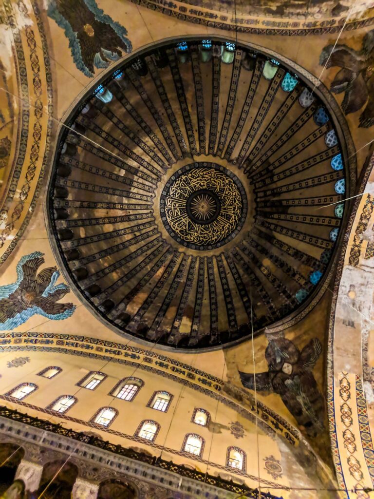 Architectural landmark: hagia sophia dome inside © i̇brahim serdar
