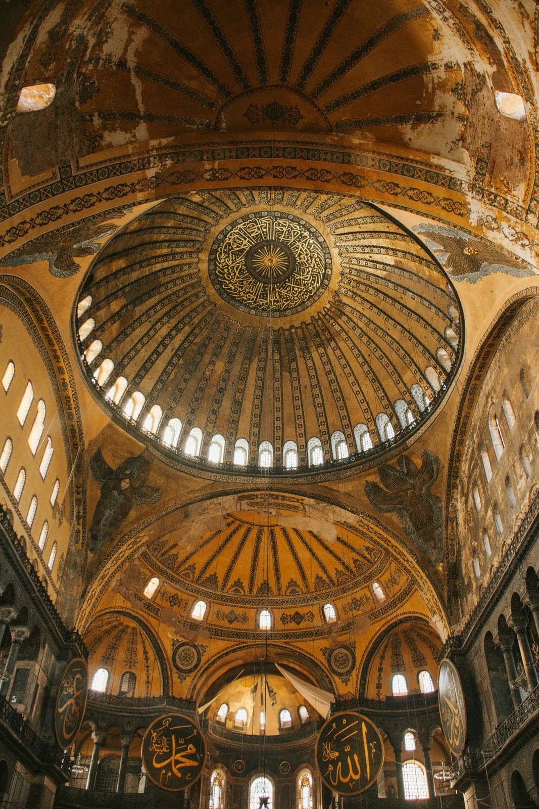 Architectural landmark: hagia sophia interior dome © ahmet polat
