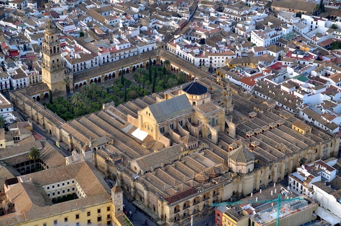 Architectural landmark: mosque-cathedral of córdoba, aerial view © toni castillo quero