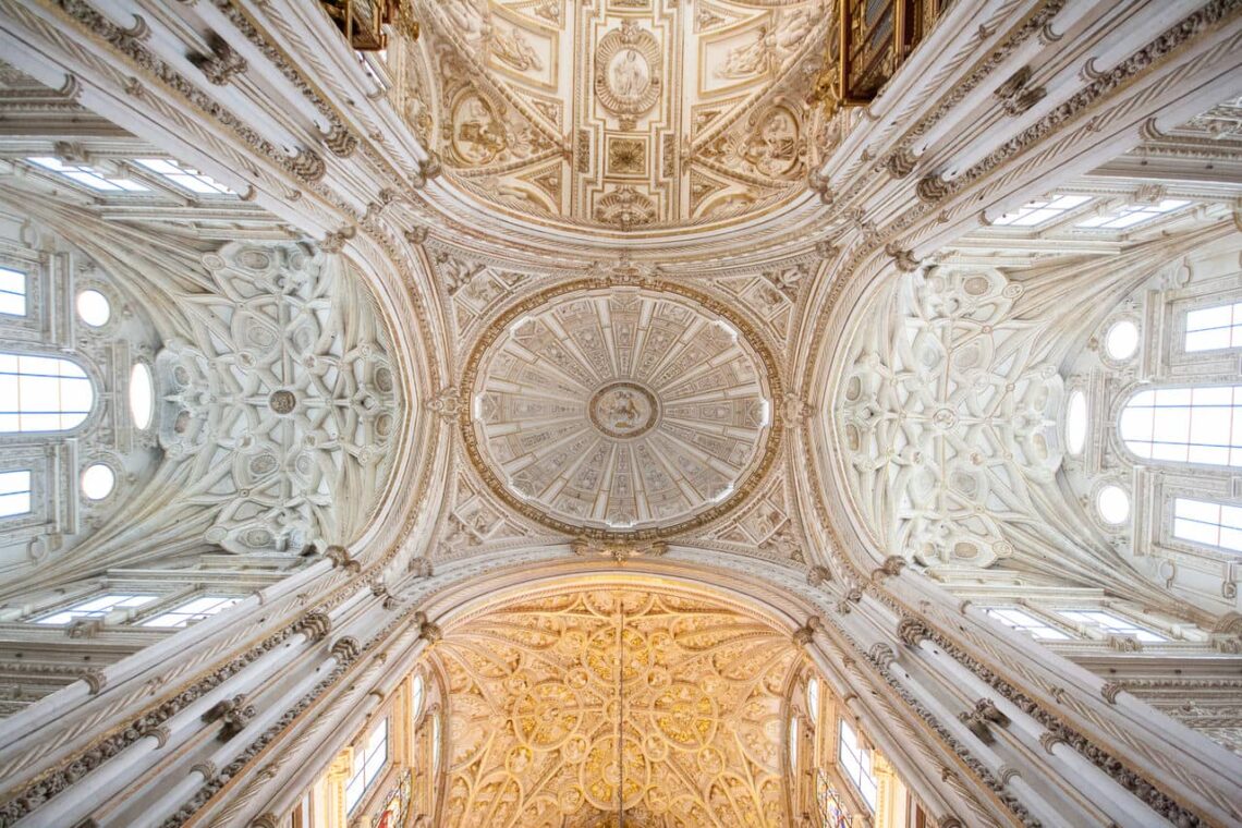 Architectural landmark: mosque-cathedral of córdoba, ceiling details © piet theisohn