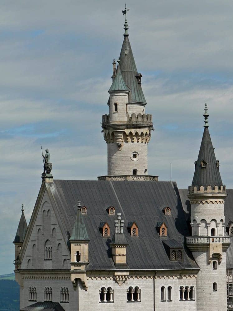 Architectural landmark: neuschwanstein castle palace roof © oliver-bonjoch