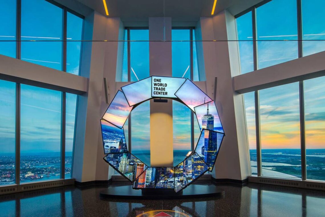 Architectural landmark: one world trade center one world observatory