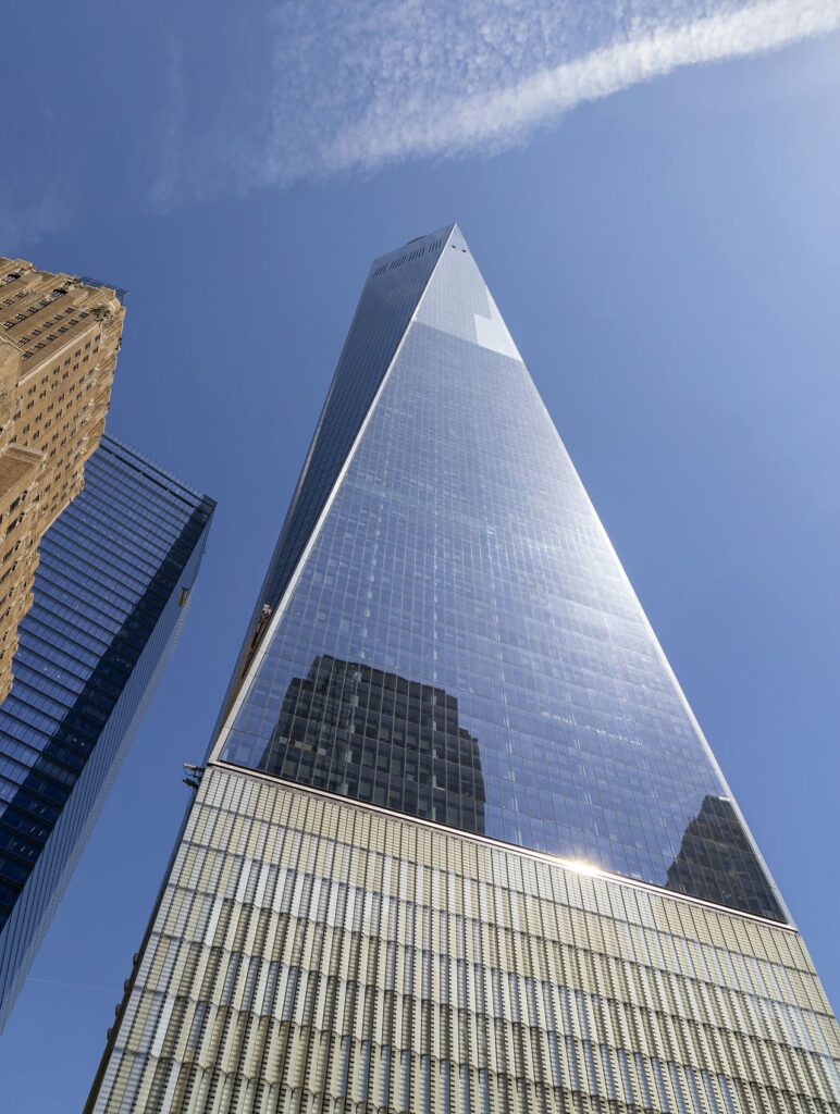 Architectural landmark: one world trade center west street view © acroterion