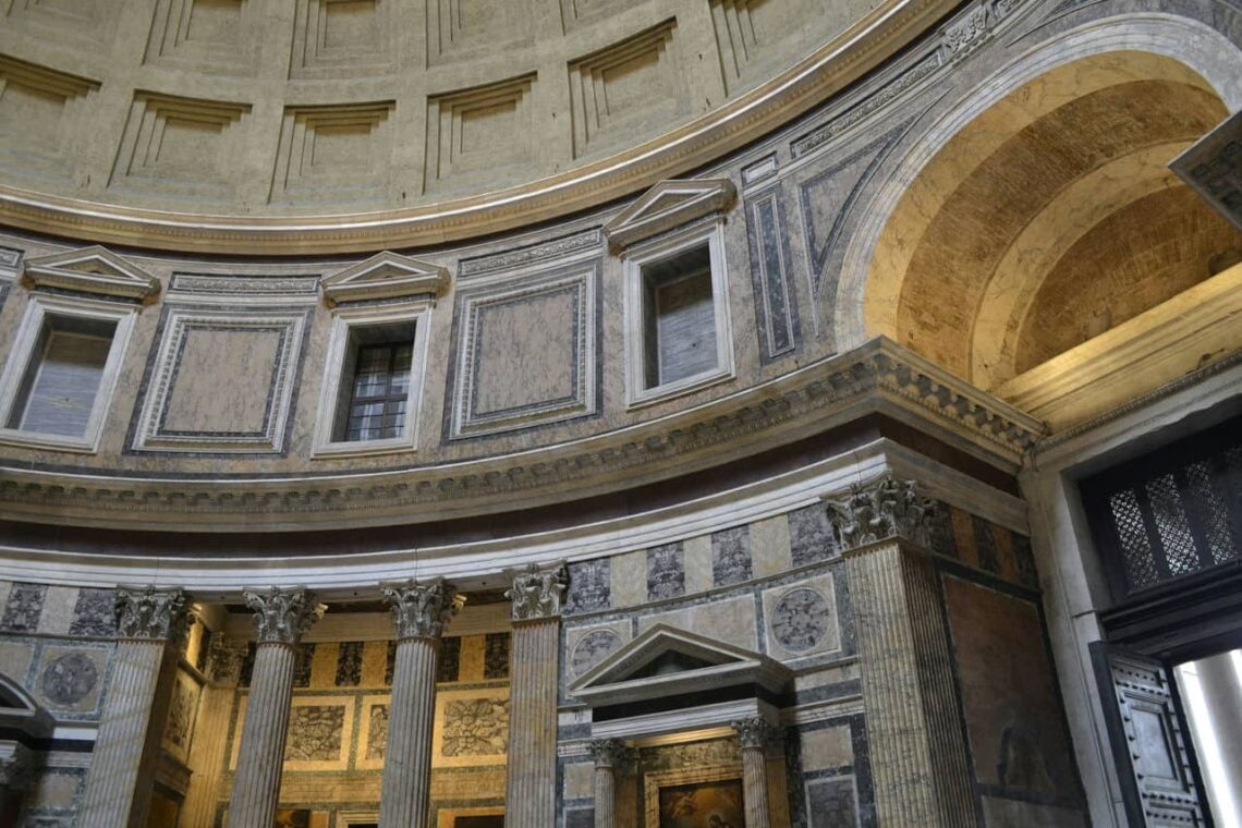 Architectural landmark: pantheon interior closeup © julie
