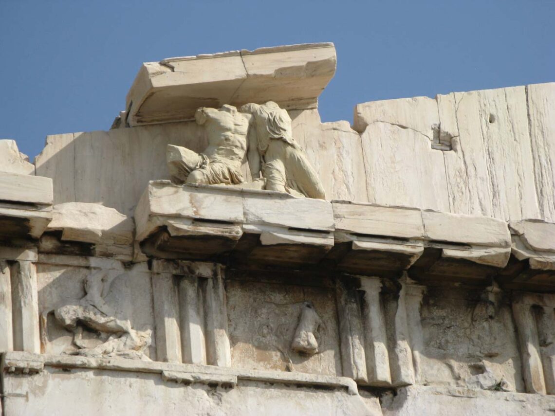 Architectural landmark: parthenon west pediment © yair haklai