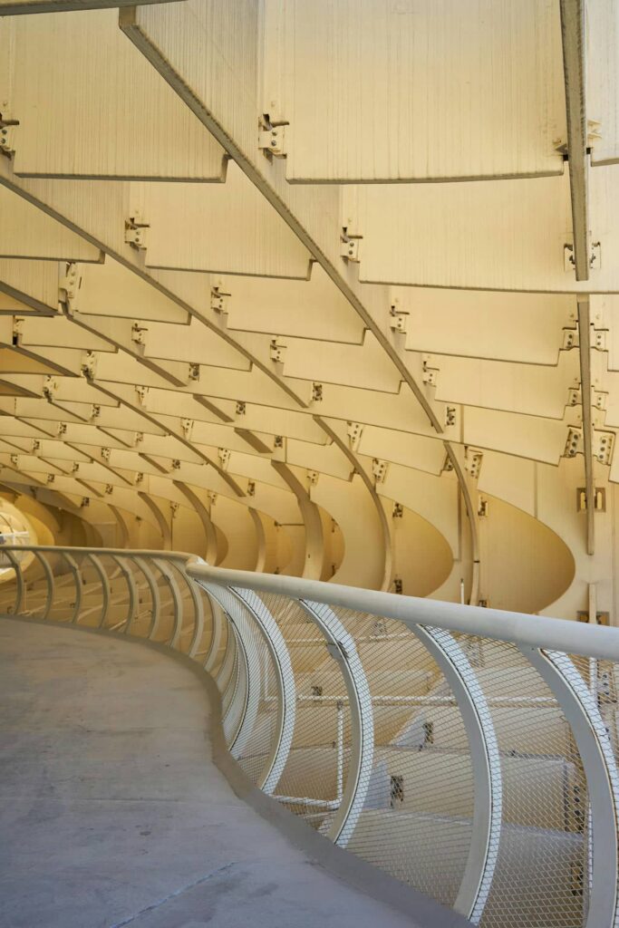 Architectural landmark: setas de sevilla, structure details © nikita anders