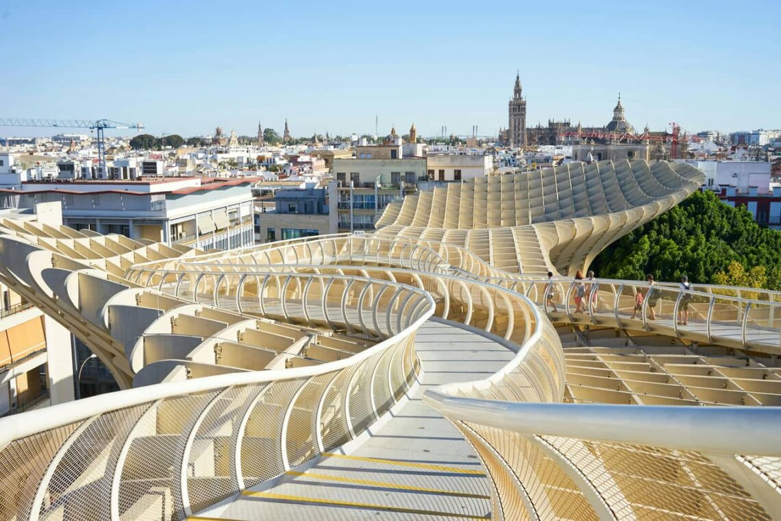 Architectural landmark: setas de sevilla, viewpoint © nikita anders