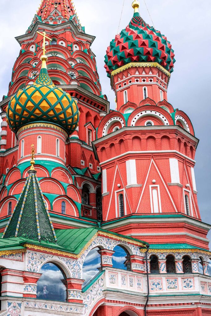 Architectural landmark: st. Basil’s cathedral, domes closeup © fatih turan