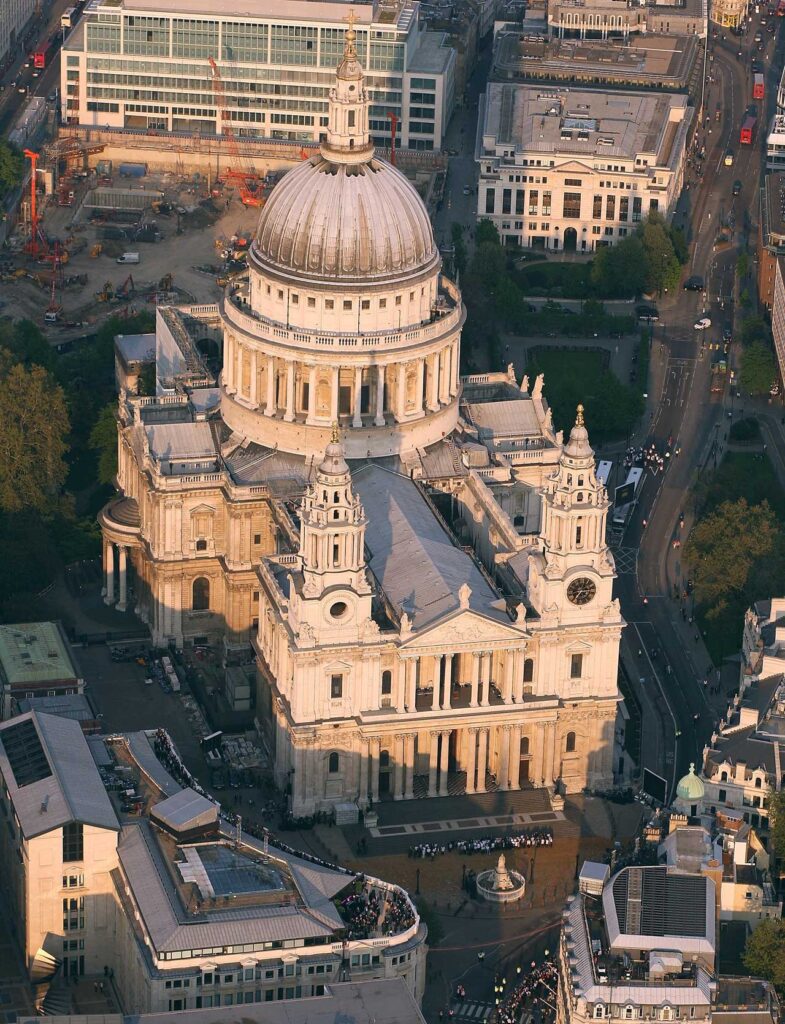 Architectural landmark: st. Paul's cathedral aerial view © peter macdiarmid