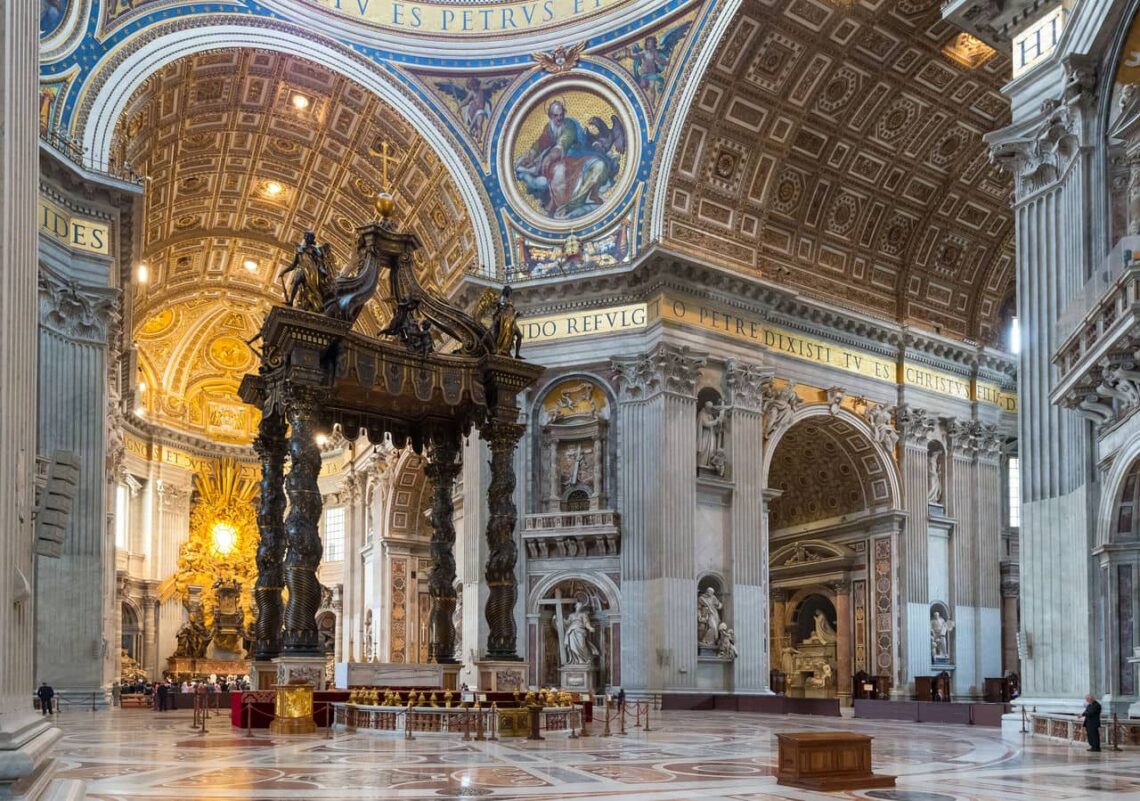 17 Famous Architectural Landmarks In Europe For Architects 120 Architectural landmark: st. Peterโs basilica baldachin ยฉ viacheslav lopatin