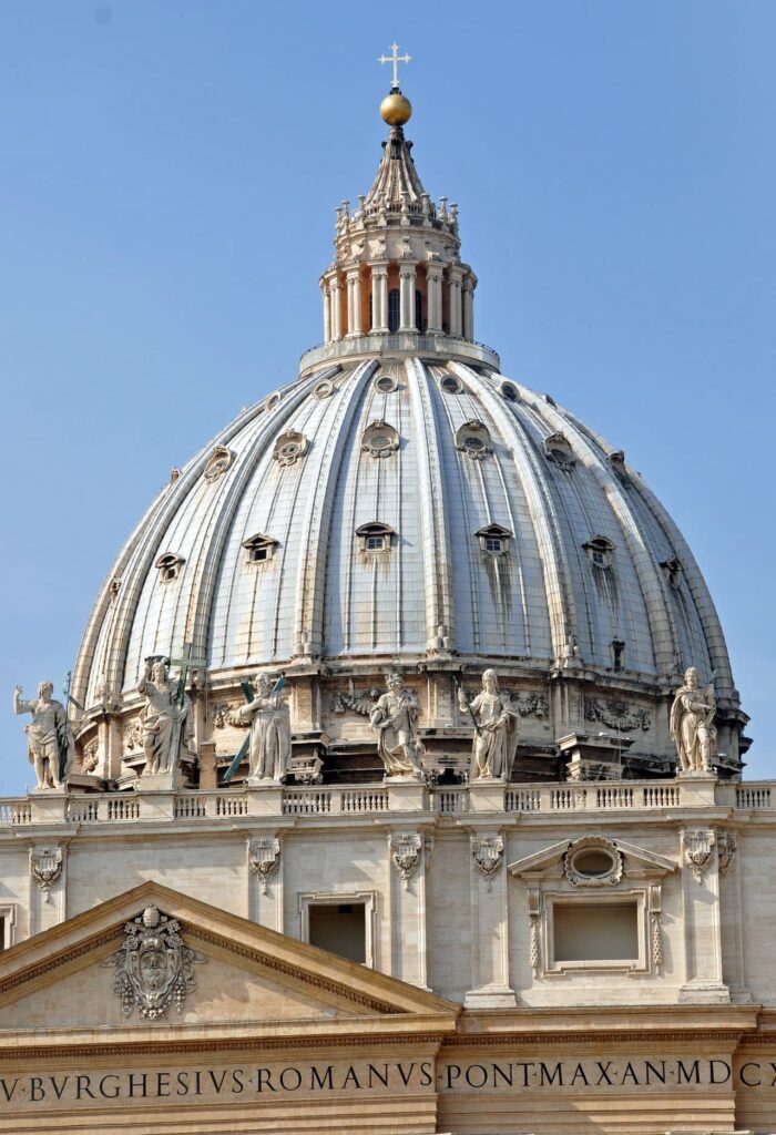 Architectural landmark: st. Peter’s basilica exterior dome © dennis jarvis
