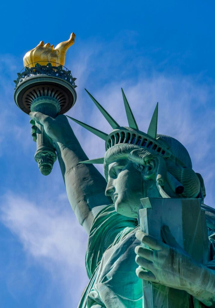 Architectural landmark: statue of liberty closeup © barth bailey