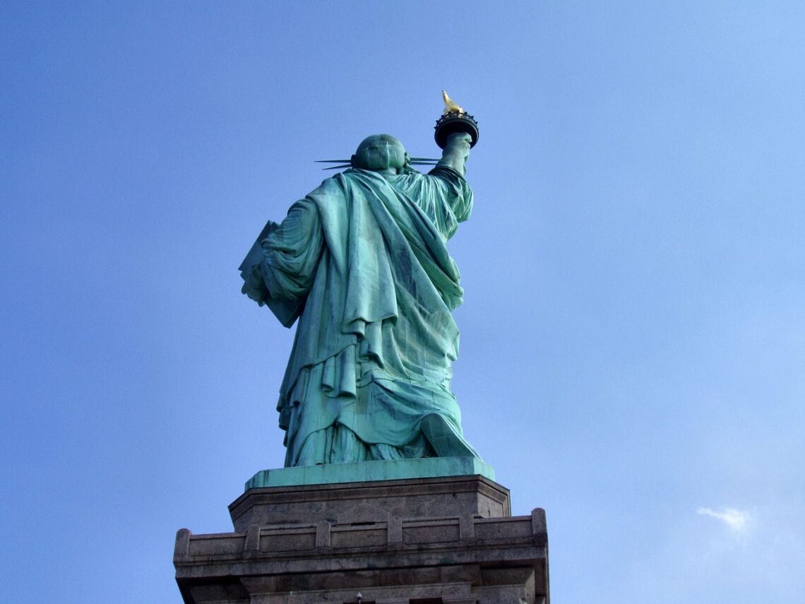 Architectural landmark: statue of liberty rear © derek jensen
