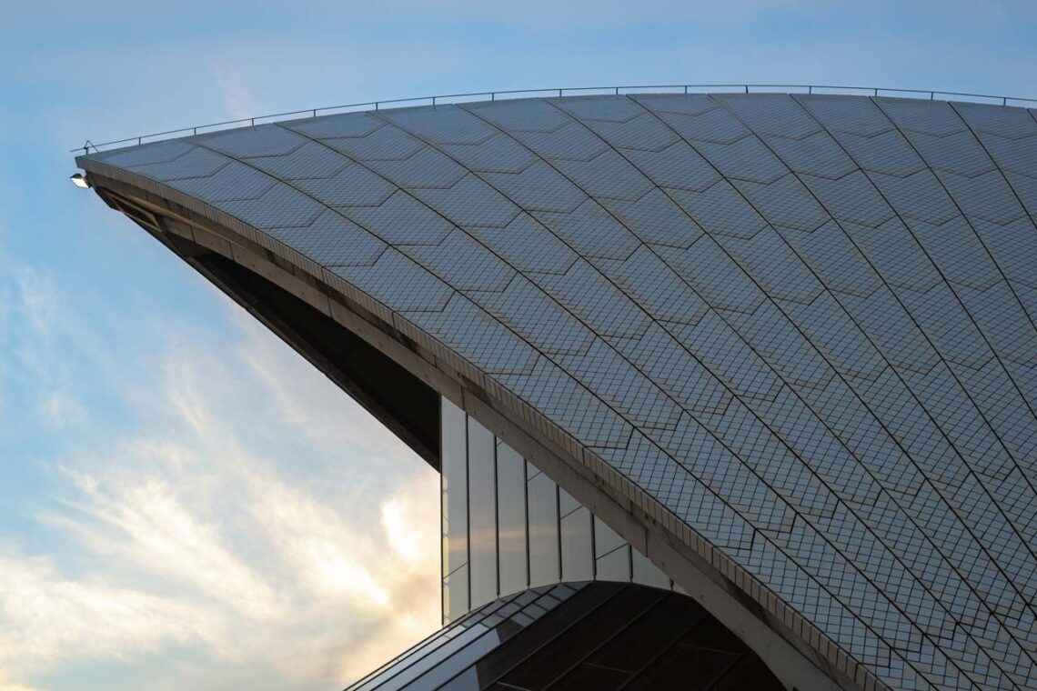 Architectural landmark: sydney opera house roof closeup © matteo sacco