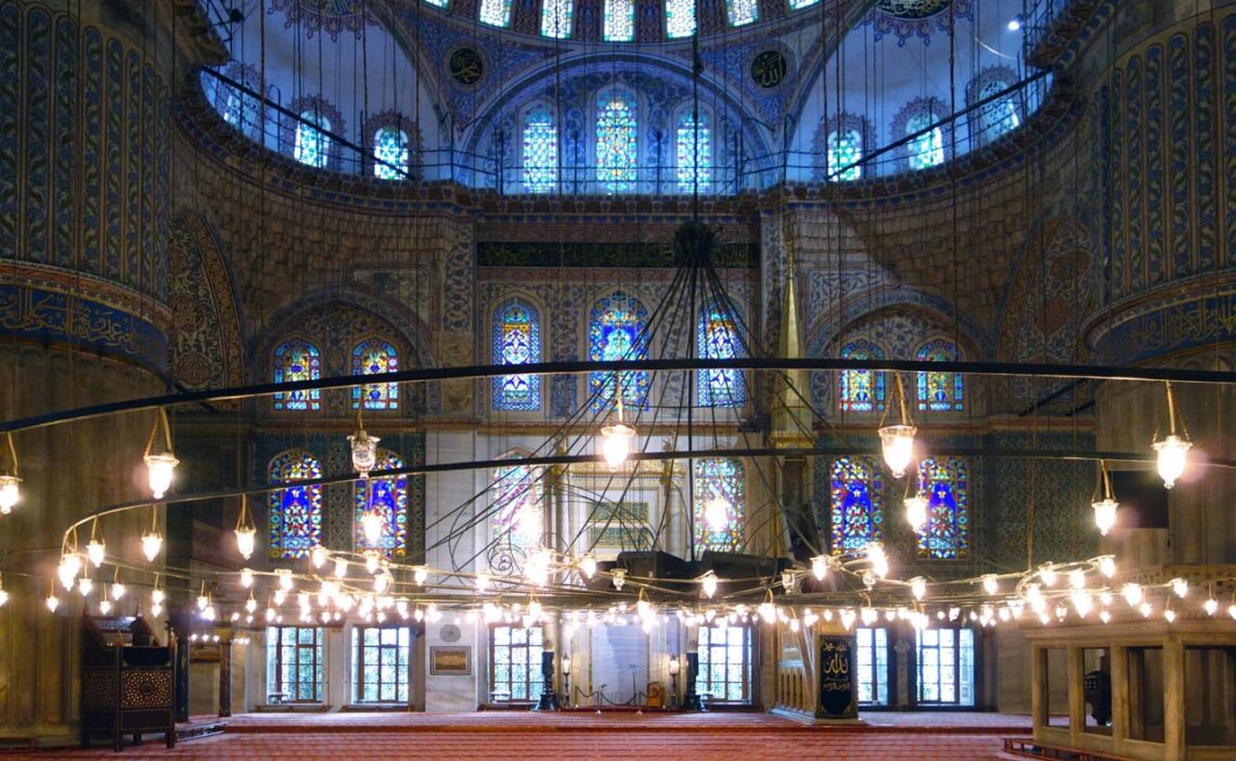 Architectural landmark: sultan ahmed mosque, qibla wall © steven zucker