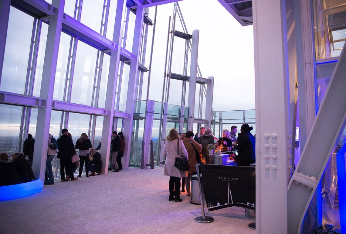 Architectural landmark: the shard 72nd floor © mondomulia