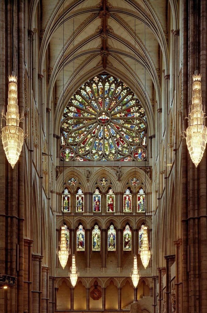 Architectural landmark: westminster abbey rose window in the south transept © dean and chapter of westminster