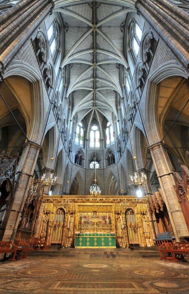 Architectural landmark: westminster abbey the high altar and ceiling © dean and chapter of westminster