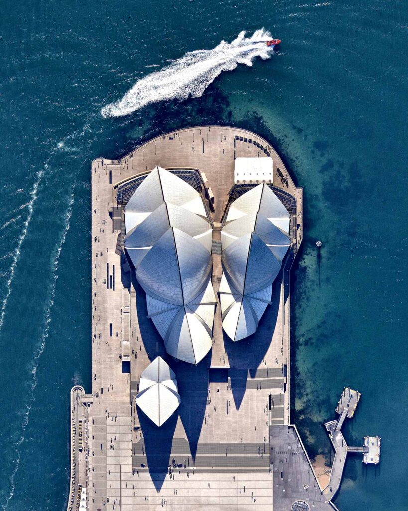 Arup: sydney opera house aerial view © benjamin grant