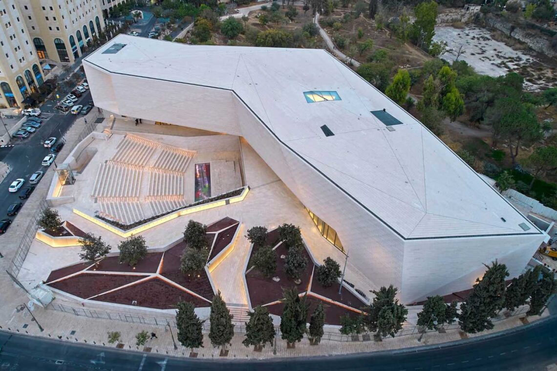Cannondesign: museum of tolerance jerusalem aerial view
