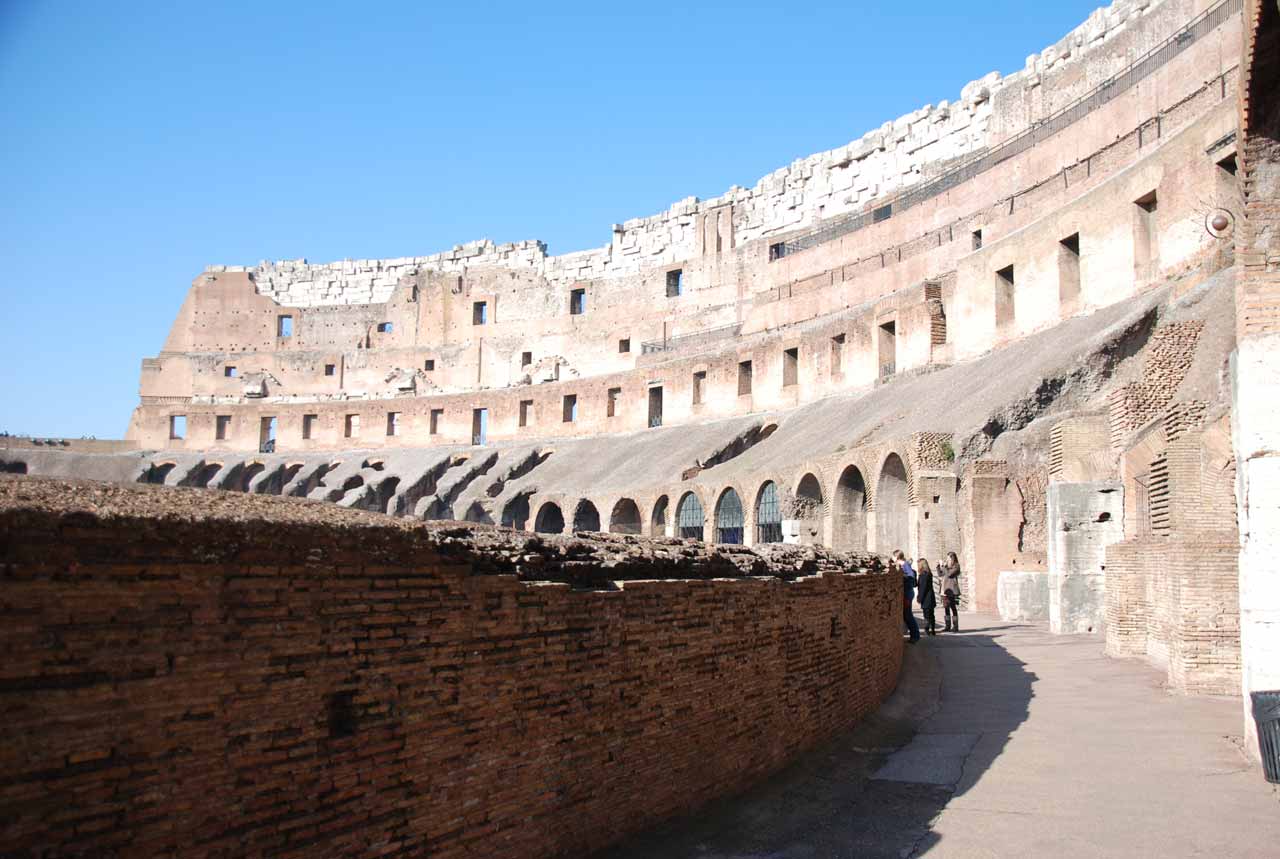 Colosseum rome north side upper level © joe ross