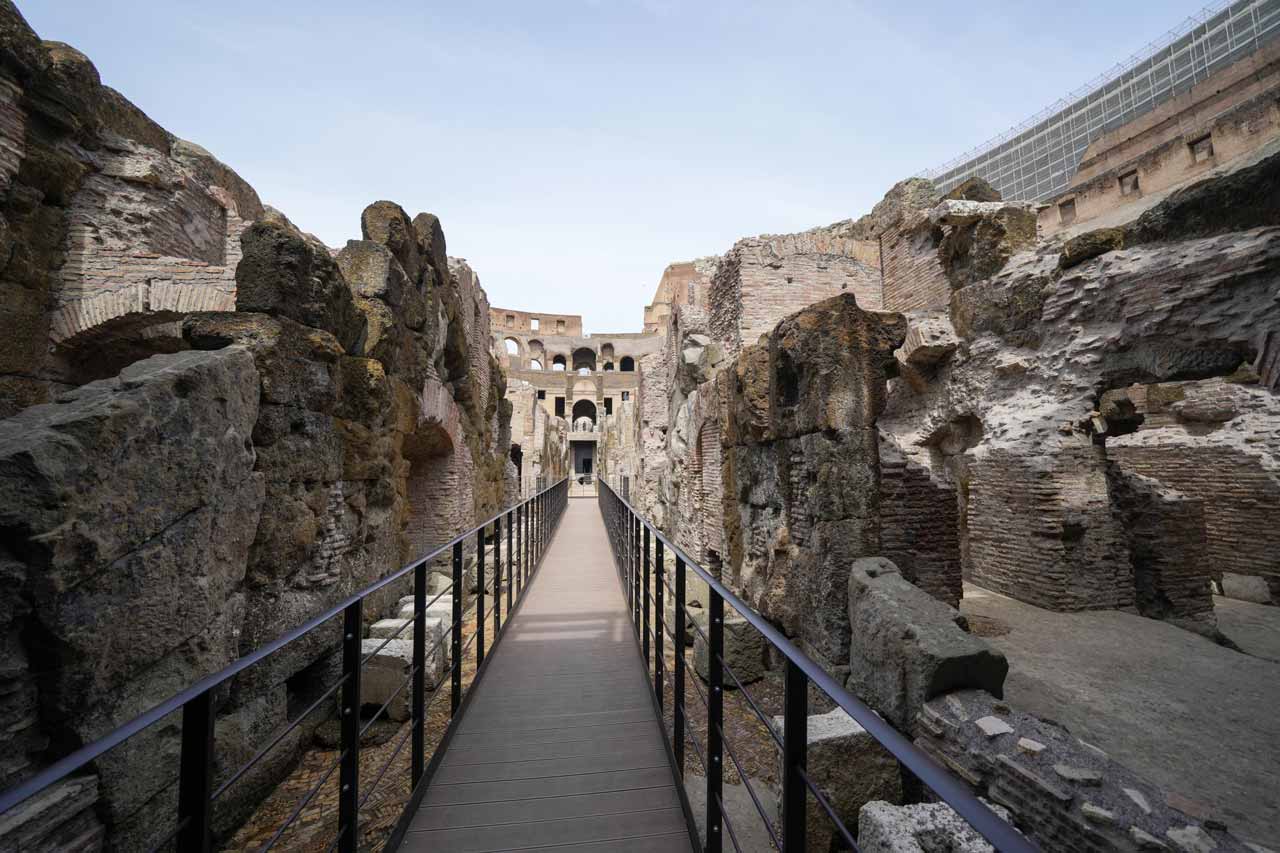 Colosseum rome restored lower level passage © ap photo