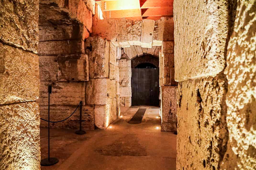 Colosseum: An Architecture Landmark To Visit In Rome 3 Colosseum rome underground passage for gladiators ยฉ marina pascucci