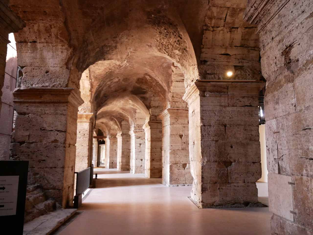 Colosseum rome upper deck gallery entrance © severo antonelli