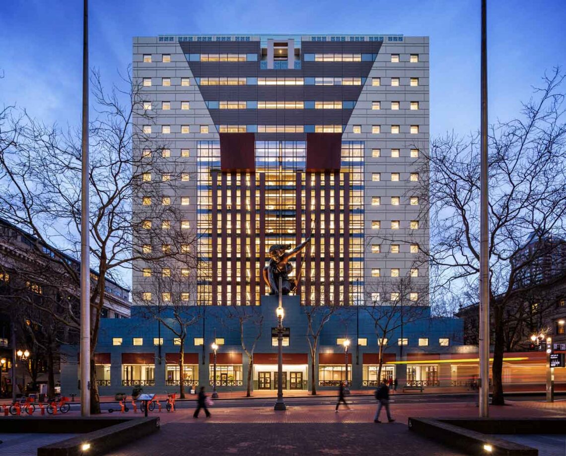 Dlr group: the portland building facade