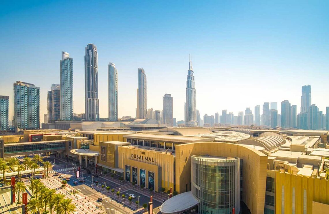 Dp architects: dubai mall view of mall façade