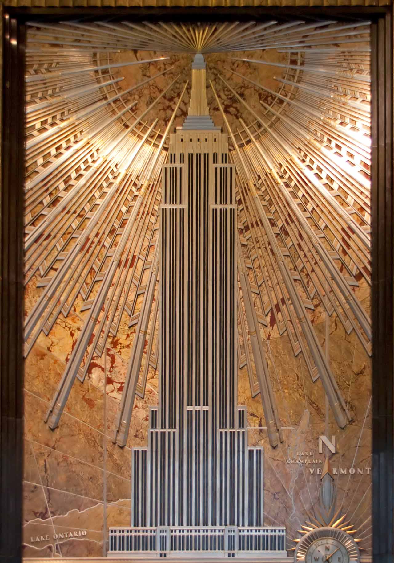 Empire state building: lobby mural © tony hisgett