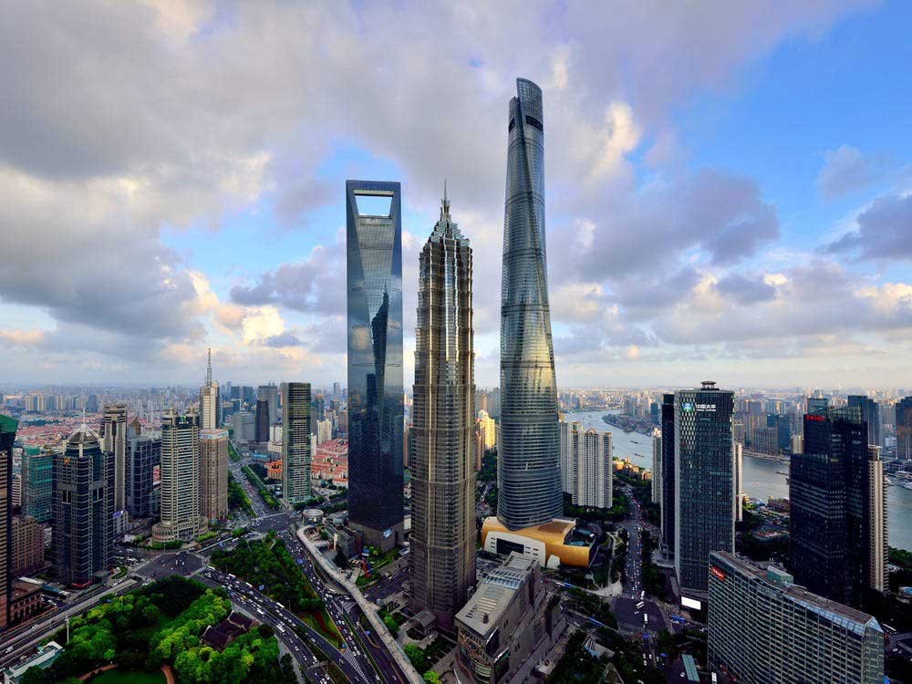 Gensler: shanghai tower 3 towering skyscrapers with shanghai world financial center and jin mao tower