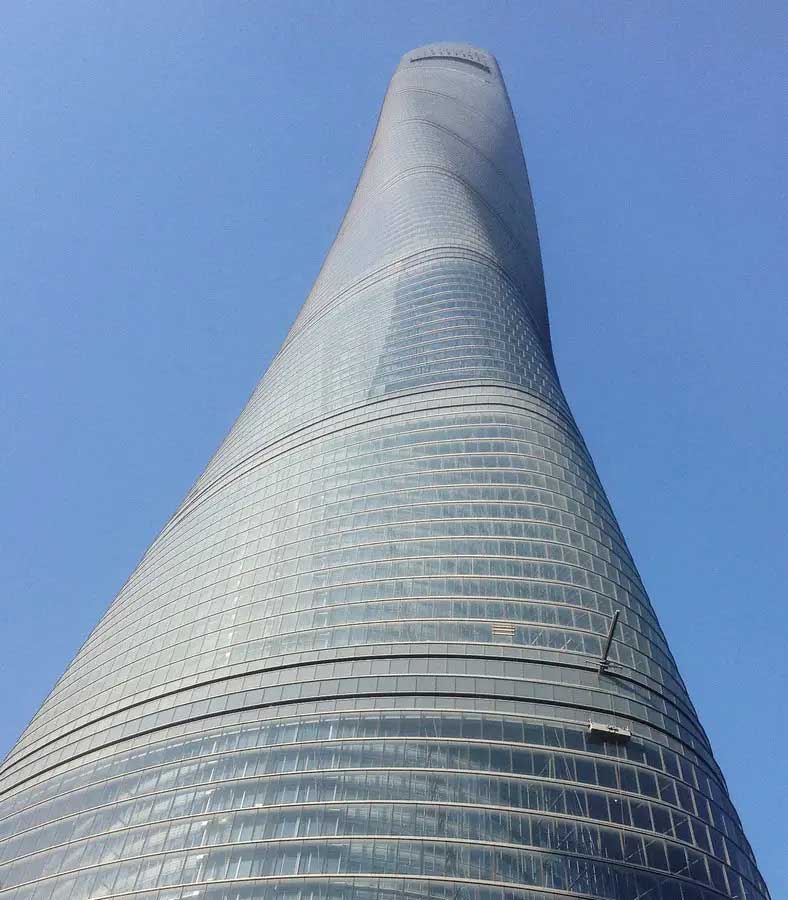 Gensler: shanghai tower exterior closeup look