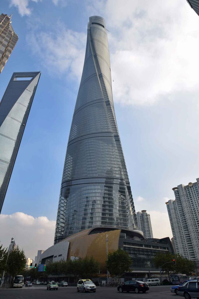 Gensler: shanghai tower facade of tallest building in china © baycrest
