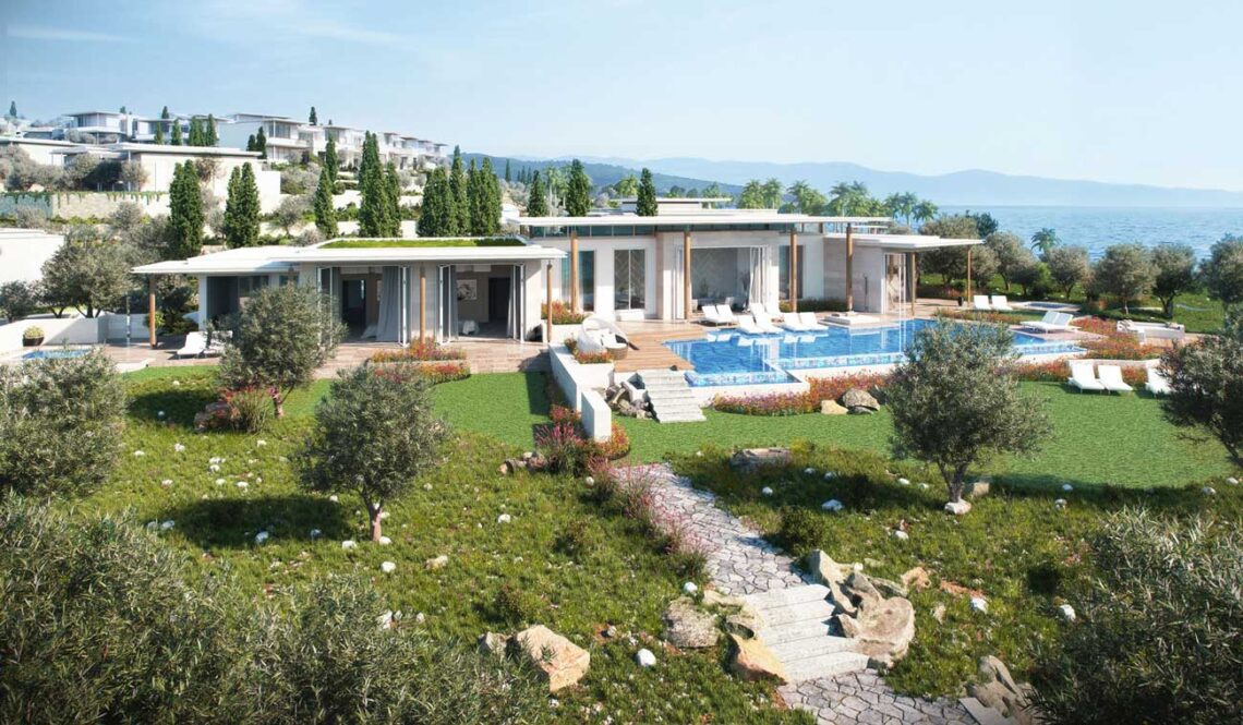 Hks: four seasons bodrum - luxury hotel in bodrum, turkey, with 146 rooms, spa, beach club, marina, opened 2021. © hks