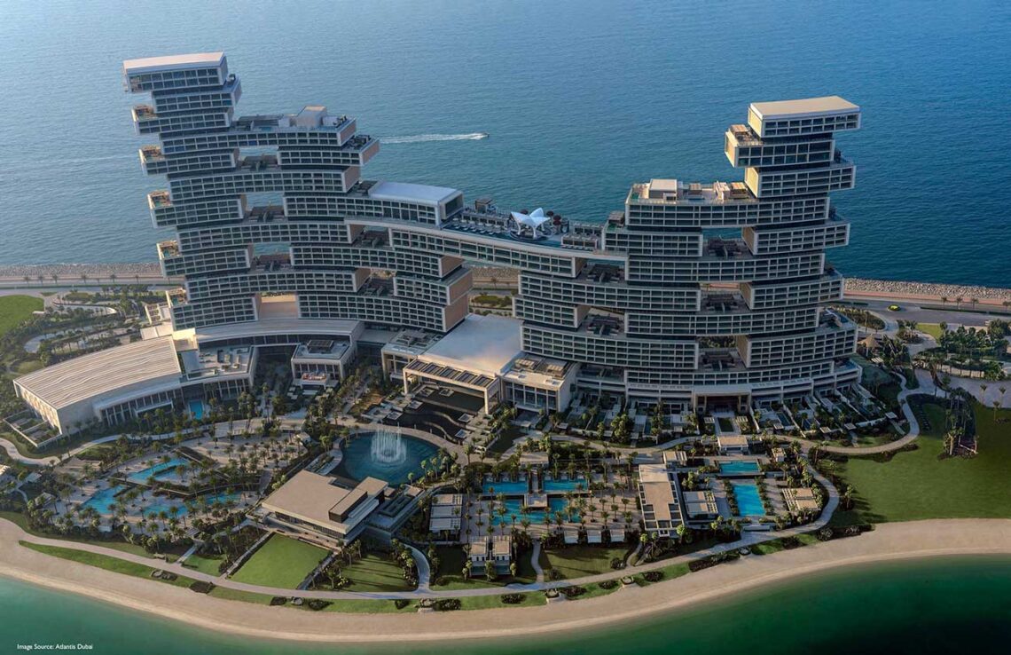 Ibi group: atlantis the royal aerial view from south