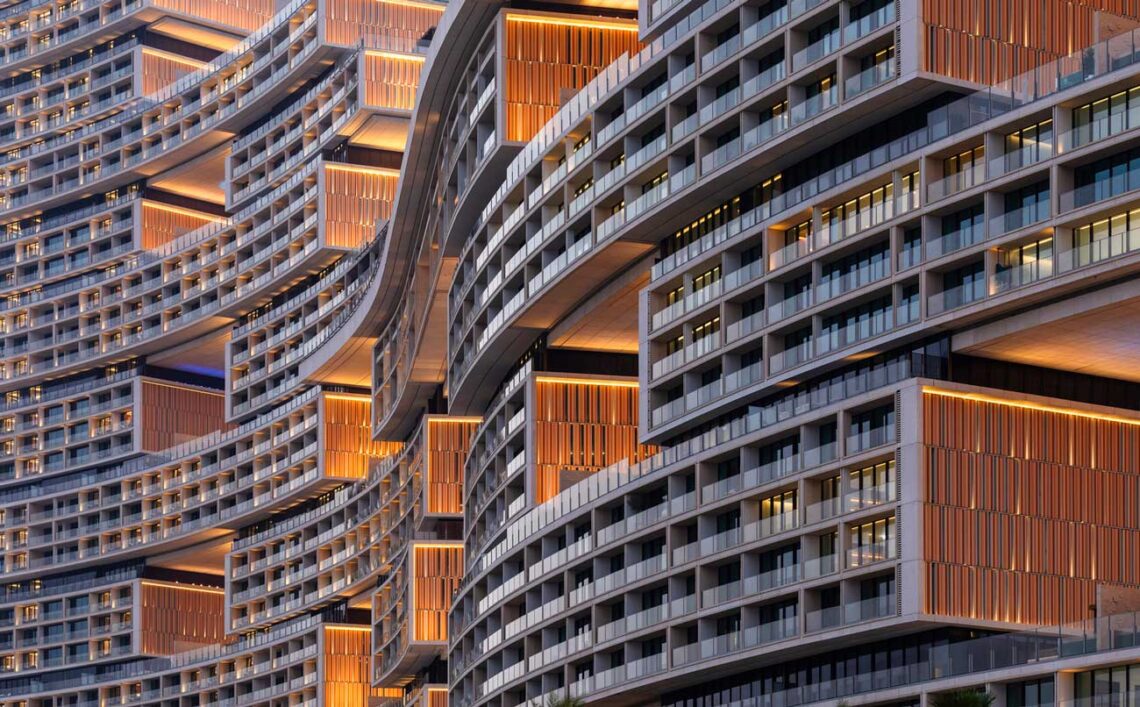 Ibi group: atlantis the royal exterior closeup