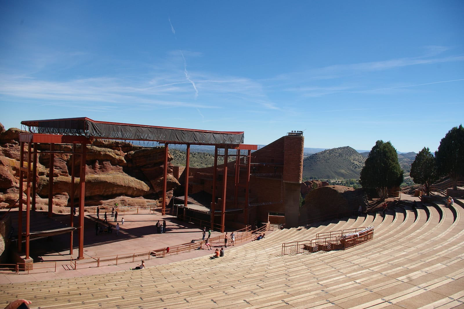 Jacobs: red rocks park and amphitheatre visitor center - located in colorado. © wilko. Hardenberg